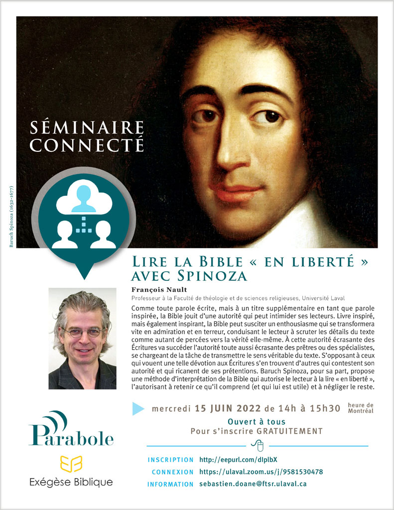 Lire la Bible « en liberté » avec Spinoza